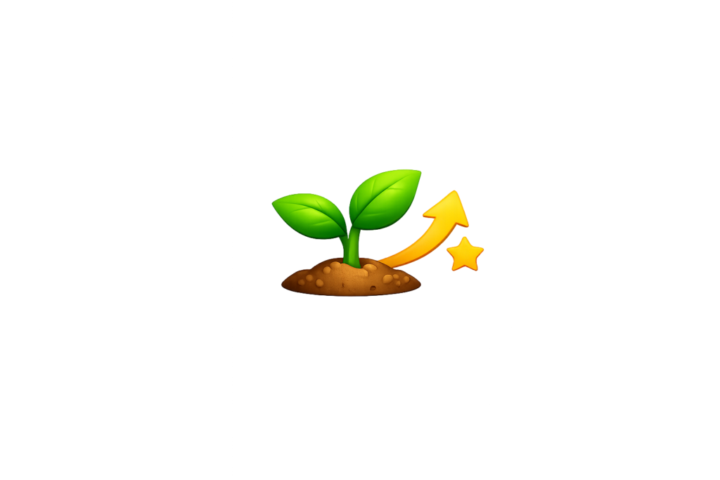 兒童情緒及行為治療象徵圖，小植物與箭頭星星代表成長進步與心理支持，Brilliant Life Counselling Centre